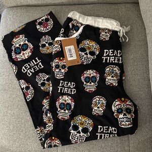 NWT Lazy One women’s pajama pants - Skull Print